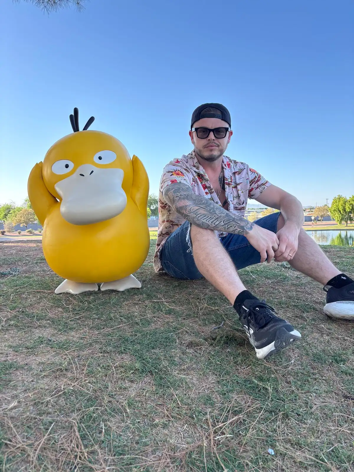 3D Geek Labs creator with Psyduck build